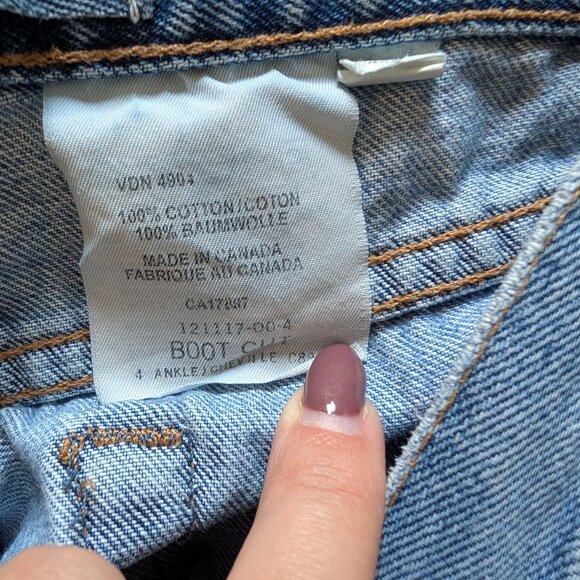 GAP 90’s Boot Cut Ankle Length Blue Jeans Size 4 Vintage Denim - Picture 7 of 7